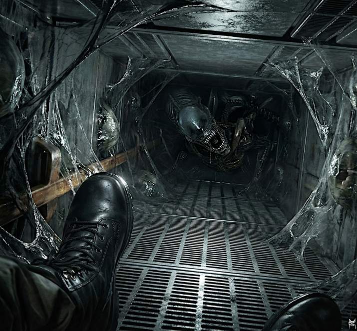 alien in ventilation shaft (neill blomkamp's unmade 'alien 5') (v2)